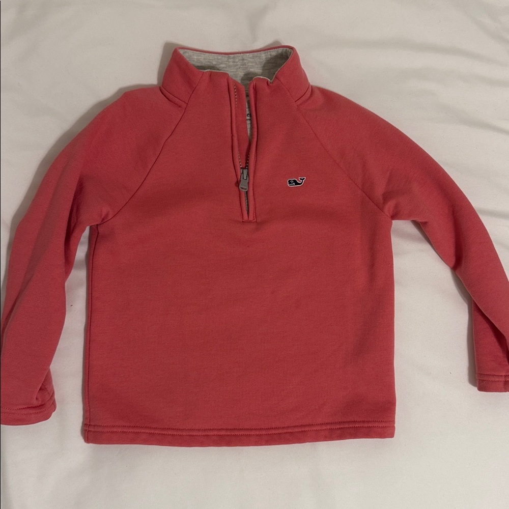Vineyard Vines Pink Half-Zip Pullover